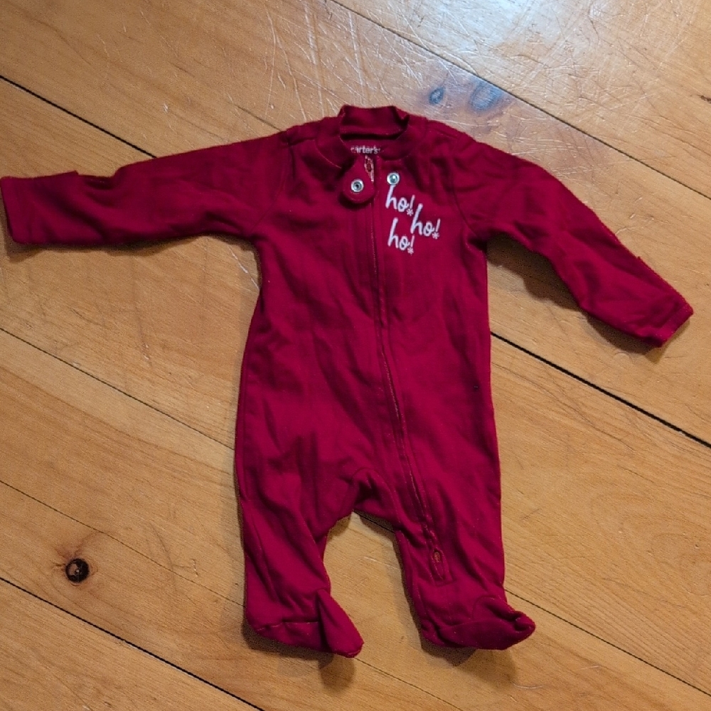 Carter's Festive Christmas Red Kids Onesie